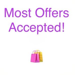 Accepting respectful reasonable offers. 💗